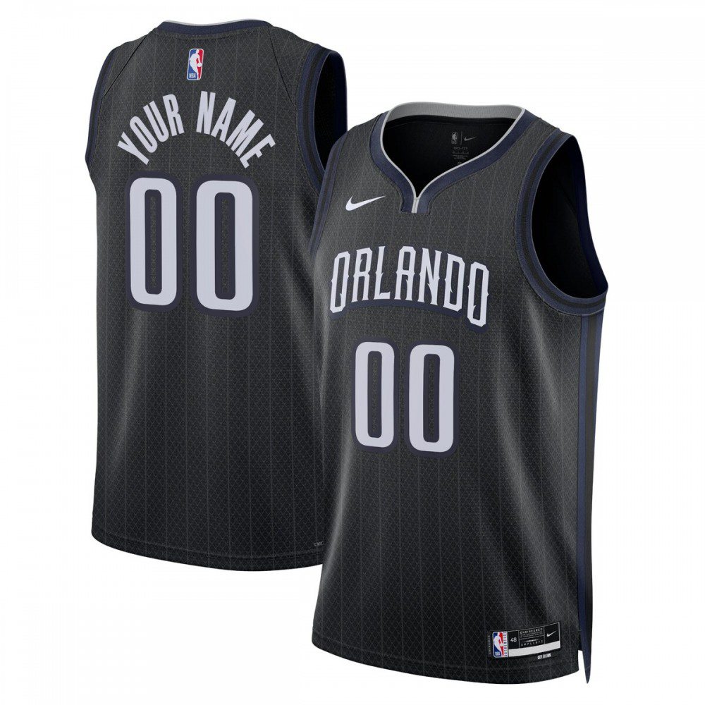 Orlando Magic Unisex 2022/23 Swingman Custom Jersey - City Edition - Black-Pro Kit Vault | Brand New 26/27 Sports Jerseys